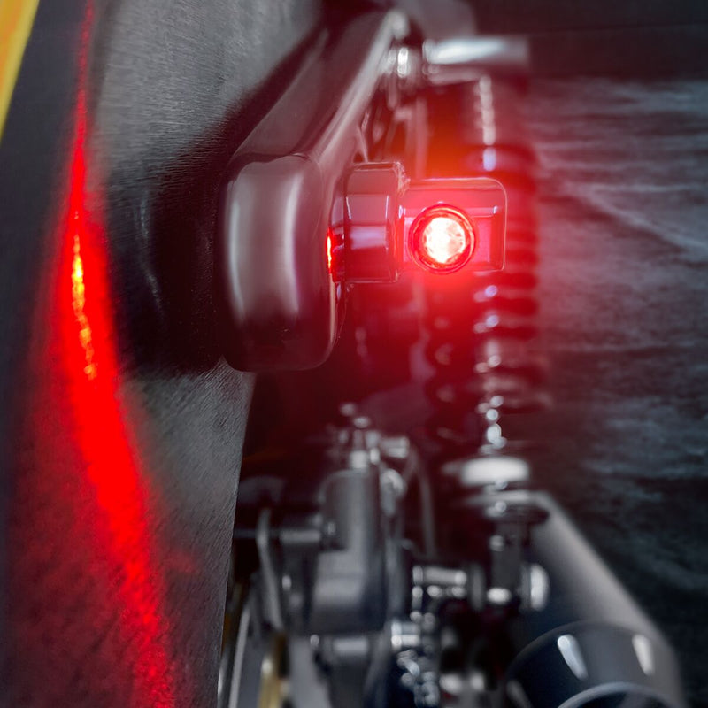 Heinz Bikes NANO Series Winglets Turn Signals, Brake & Taillights in Chrome For 1999-2024 H-D Models