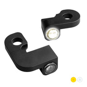 Heinz Bikes NANO Series LED Handlebar Turn Signals in Black With Position Light For 1990-2003 XL Models #HBTSN-XL-03-PL