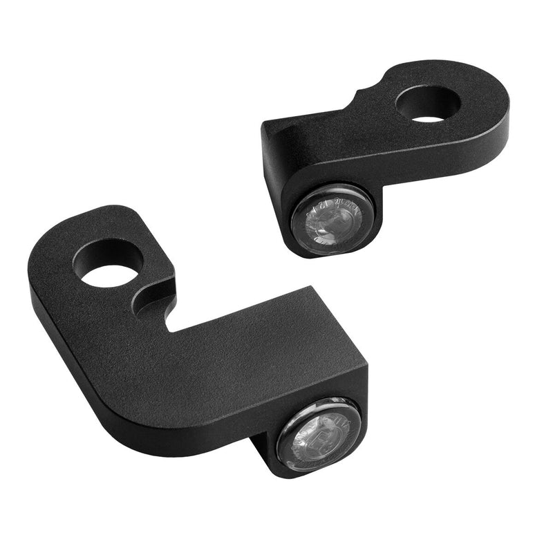 Heinz Bikes NANO Series LED Handlebar Turn Signals in Black With Position Light For 1990-2003 XL Models #HBTSN-XL-03-PL