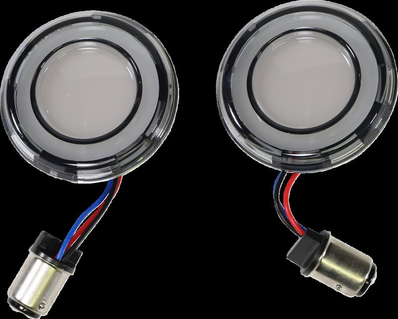 Tracer L.E.D. Front Turn Signal Conversions Dyna,Softail,Sportster,Touring,Trike