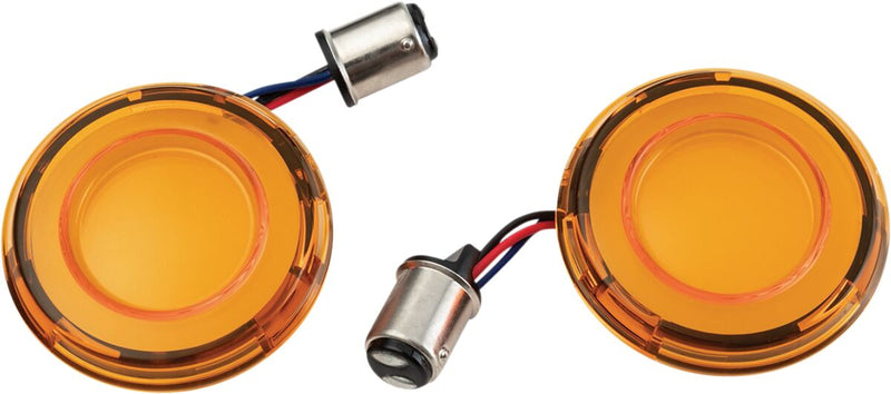 Tracer L.E.D. Front Turn Signal Conversions Dyna, Softail, Sportster, Touring, Trike #KUR2903