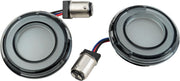 Kuryakyn Tracer L.E.D. Rear Turn Signal Insert Kit With Smoke Lens For Harley-Davidson 2010-2023 Touring, 2010-2023 Softail, 2009-2017 Dyna & 2007-2021 Sportster Models