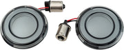 Kuryakyn Tracer L.E.D. Rear Turn Signal Insert Kit With Smoke Lens For Harley-Davidson 2002-2023 Touring, 2002-2023 Softail, 2001-2017 Dyna & 2002-2021 Sportster Models