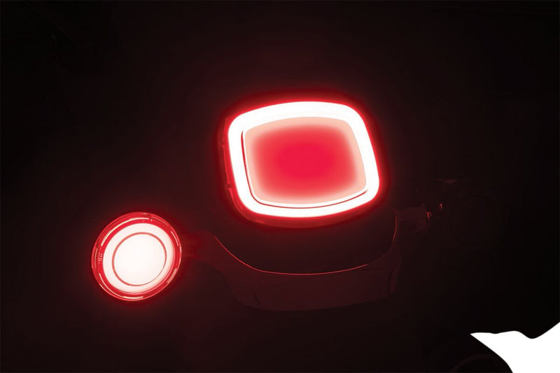 Kuryakyn Tracer L.E.D. Rear Turn Signal Insert Kit With Smoke Lens For Harley-Davidson 2002-2023 Touring, 2002-2023 Softail, 2001-2017 Dyna & 2002-2021 Sportster Models #KUR2907