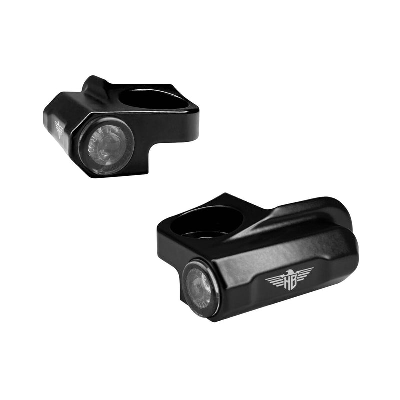 Heinz Bikes Nano Turn Signals In Black For 2021-2023 Sportster S Models
