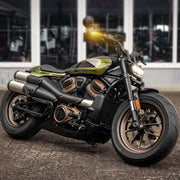 Heinz Bikes Nano Turn Signals In Black For 2021-2023 Sportster S Models