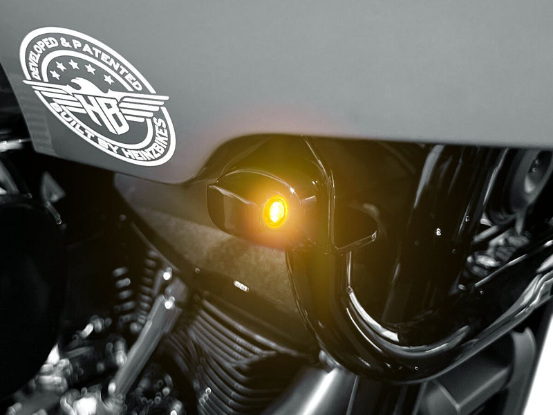 Heinz Bikes Nano Blinker ST - Pair for Harley-Davidson Softail & FXR 2022-2024