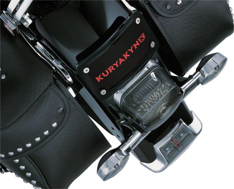 Curved Laydown Licence Plate Mount with Frame #KUR3148