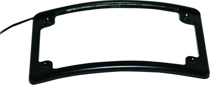 Custom Dynamics Black LED Radius Licence Plate Frame