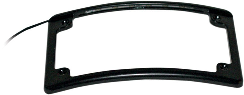 Custom Dynamics Black LED Radius Licence Plate Frame