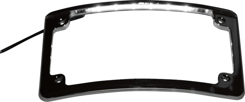 Custom Dynamics Black LED Radius Licence Plate Frame