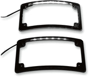 Custom Dynamics Black LED Radius Licence Plate Frame