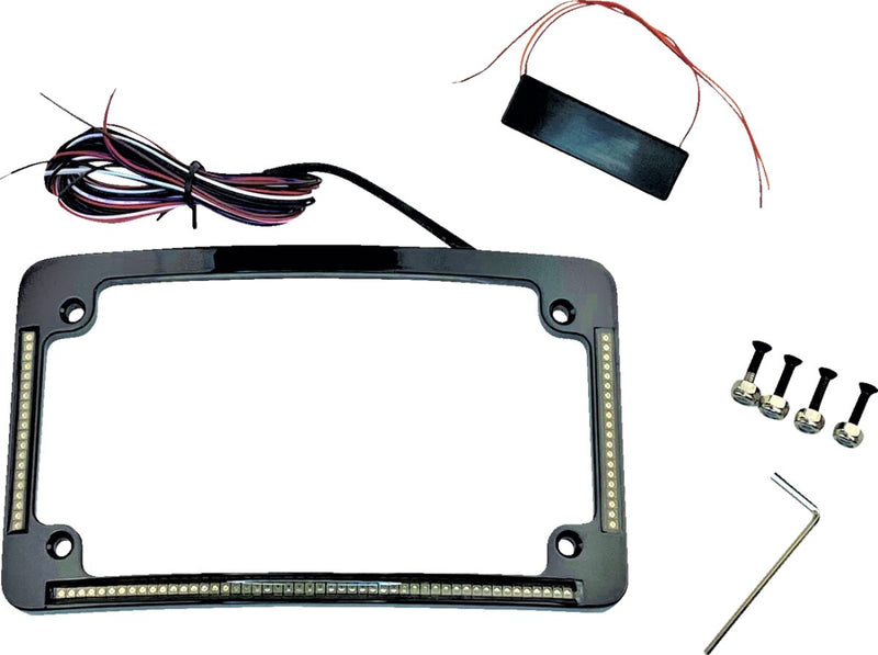 Custom Dynamics Black Radius Licence Plate Frame