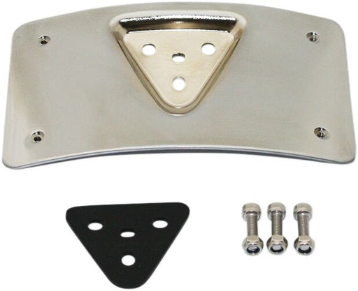 Custom Dynamics Chrome Radius Licence Plate Mount for Various Harley-Davidson Motorcycles (See Fitment List)