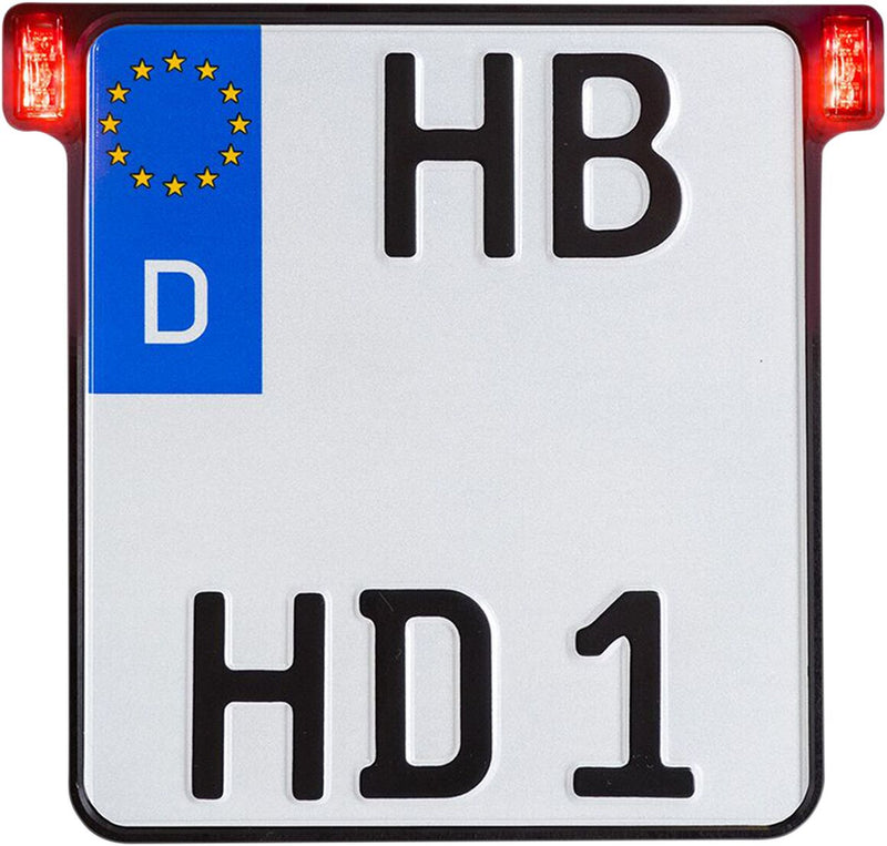 Heinz Bikes All-In-One 2.0 Licence Plate Holder W/ Led Plate Lights, Brake And Rear Lights #HBKZ2.0-OB-RL