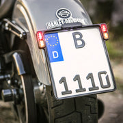 Heinz Bikes All-In-One 2.0 Licence Plate Holder W/ Led Plate Lights, Brake And Rear Lights #HBKZ2.0-MB-3TS