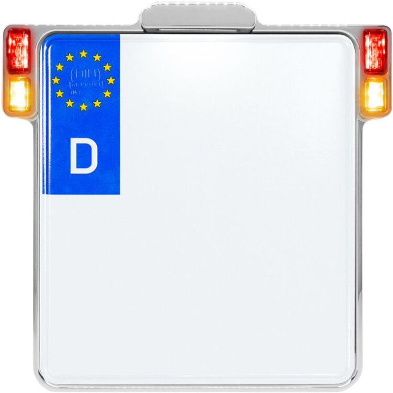 Heinz Bikes All-In-One 2.0 Licence Plate Holder W/ Led Plate Lights, Brake And Rear Lights #HBKZ2.0-MB-3TS-C