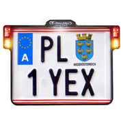 Heinz Bikes All-In-One 2.0 Licence Plate Holder W/ Led Plate Lights, Brake And Rear Lights #HBKZ2.0-MB-3TS-A