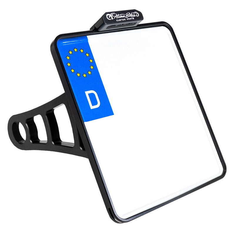Heinz Bikes Side Mount Licence Plate Holder W/Plate Lights (Germany) #HBSKZ-FL