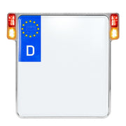 Heinz Bikes Licence Plate Holder 3-In-1 For EU Countries #HBKZ-OB3TS-C