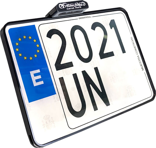 Heinz Bikes Slip In Licence Plate Holder In Black (Spain x