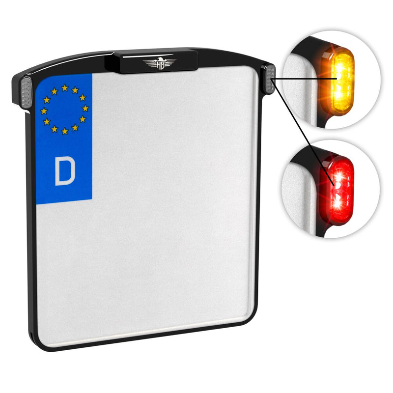 Heinz Bikes License Plate Holder Micro - Kit, All-In-One, Type A (DE)