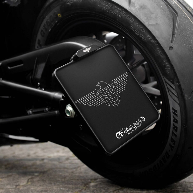 Heinz Bikes Licence Plate Holder UK Size W x H In Black For 2021-2023 Sportster S