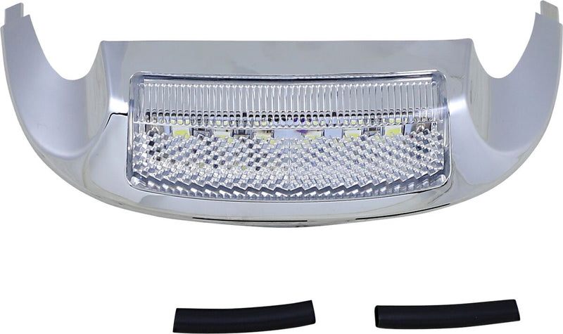 Custom Dynamics Front White LED Fender Tip Housing w/Clear Lens for 2014-2020 Harley-Davidson Electra Glide and 2014-2025 Harley-Davidson Road King Motorcycles