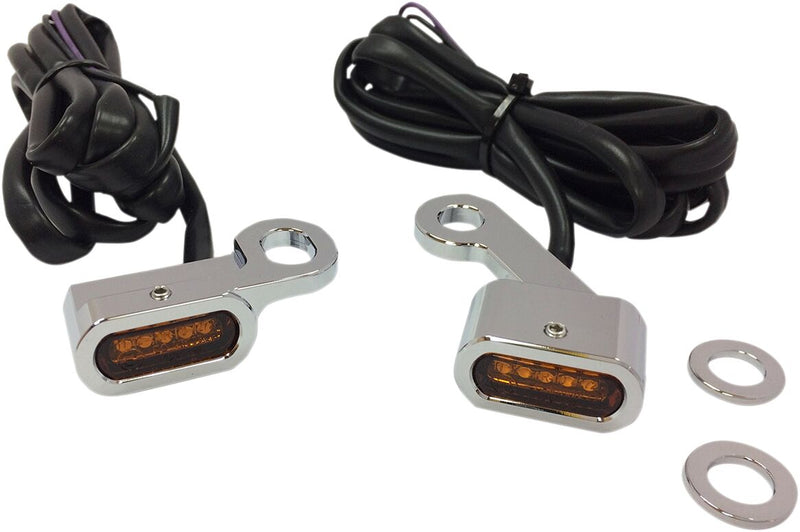 Drag Specialties LED Handlebar Marker Lights Fits Harley-Davidson Sportster Models 2014-2022