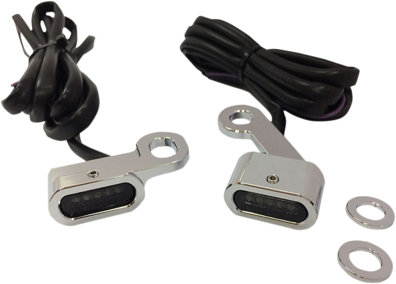 Drag Specialties LED Handlebar Marker Lights Fits Harley-Davidson Sportster Models 2014-2022