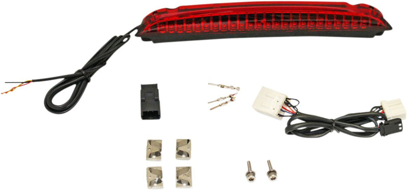 Custom Dynamics Luggage Rack LED Light Bar w/Red Lens for 1996-2013 Harley-Davidson Touring Motorcycles