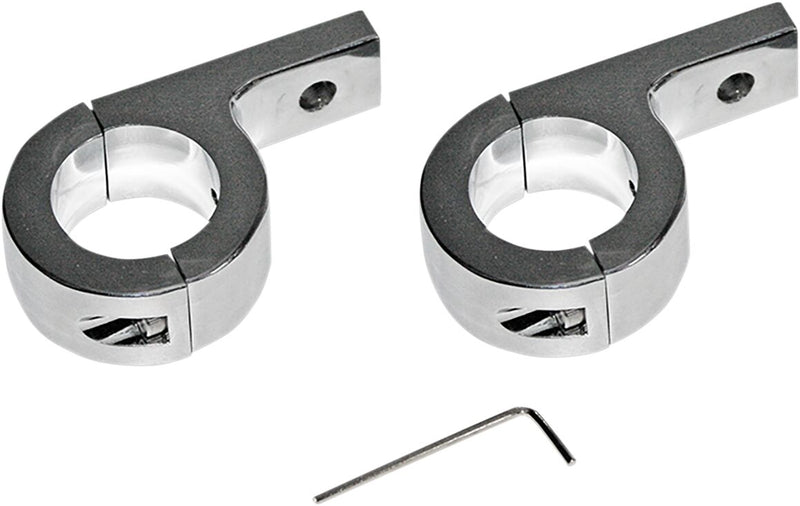 Custom Dynamics Chrome Mounting Bracket for 1 1/4 in. Engine Guards