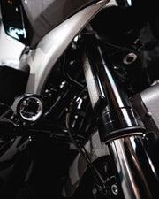 Custom Dynamics Chrome Mounting Bracket for 1 1/4 in. Engine Guards