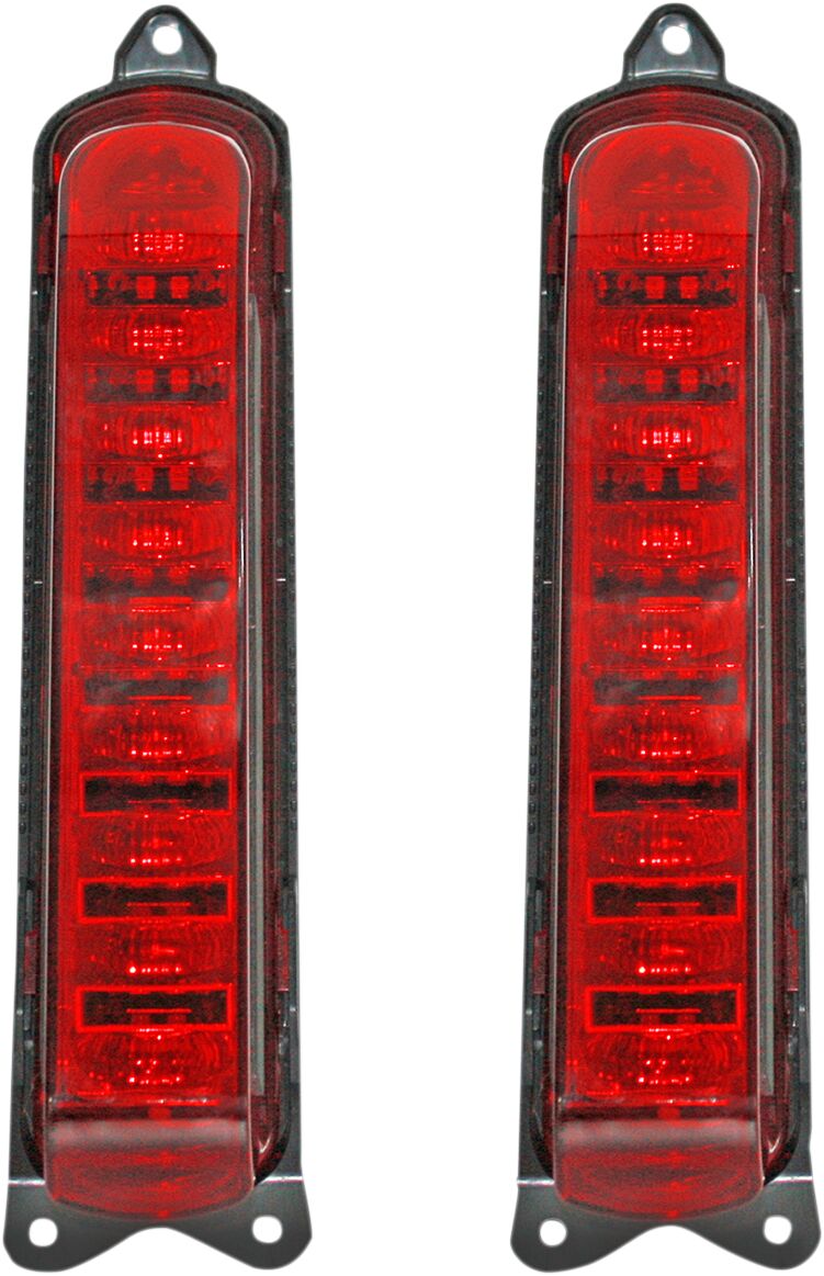 Custom Dynamics ProBeam LED Light Panels w/Red Lens for 2014-2023 Harley-Davidson Touring Motorcycles