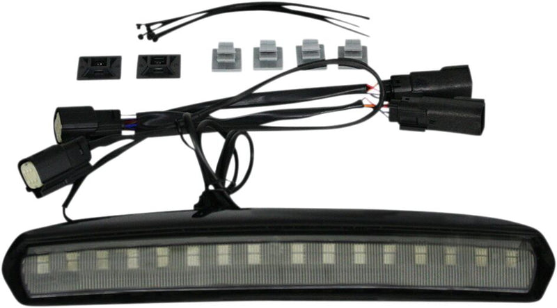 Custom Dynamics Black High Mount Tour Pak HMT LED Light w/Smoke Lens for 2014-2025 Harley-Davidson Touring and 2014-2025 Harley-Davidson Trike Motorcycles