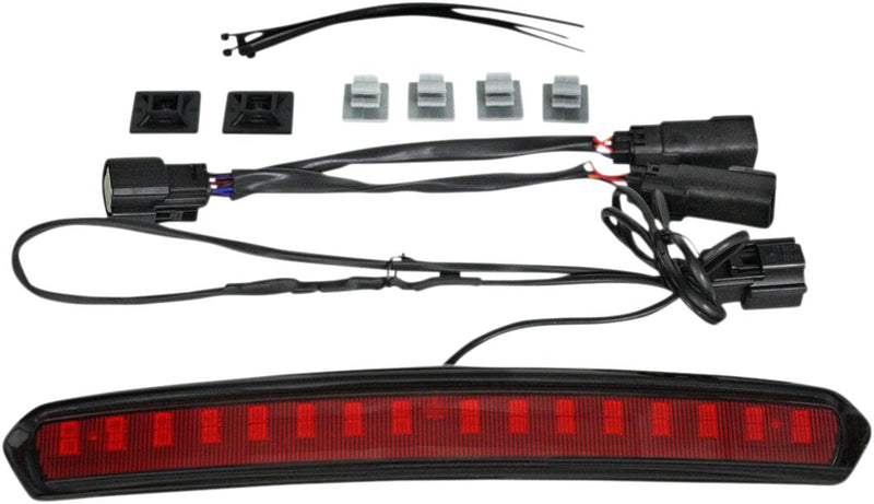 Custom Dynamics Black High Mount Tour Pak HMT LED Light w/Red Lens for 2014-2025 Harley-Davidson Touring and 2014-2025 Harley-Davidson Trike Motorcycles