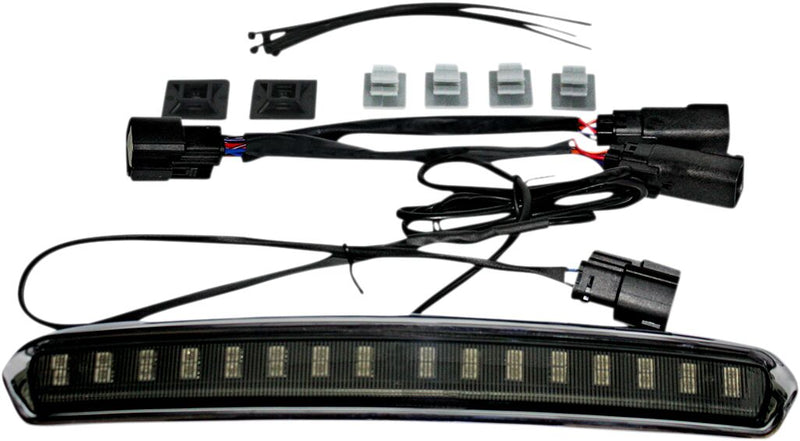 Custom Dynamics Chrome High Mount Tour Pak HMT LED Light w/Smoke Lens for 2014-2025 Harley-Davidson Touring and 2014-2025 Harley-Davidson Trike Motorcycles