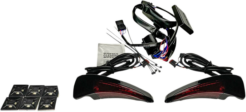 Custom Dynamics Black Tour Pak Backrest LED Light w/Red Lens for 2014-2025 Harley-Davidson Trike and 2014-2024 Harley-Davidson Touring Motorcycles