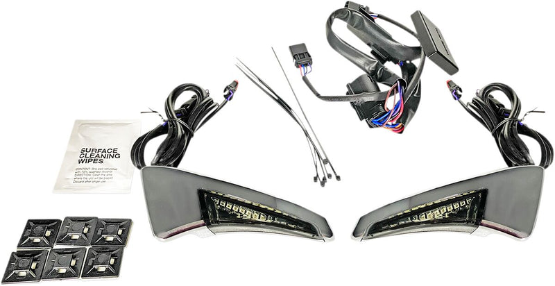 Custom Dynamics Chrome Tour Pak Backrest LED Light w/Smoke Lens for 2014-2024 Harley-Davidson Touring and 2014-2025 Harley-Davidson Trike Motorcycles