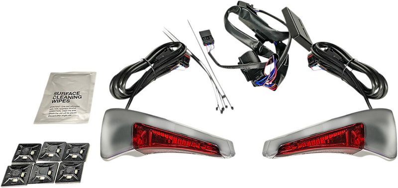 Custom Dynamics Chrome Tour Pak Backrest LED Light w/Red Lens for 2014-2025 Harley-Davidson Trike and 2014-2024 Harley-Davidson Touring Motorcycles