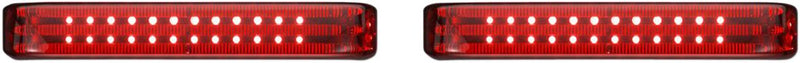 Custom Dynamics Chrome/Red LED Sequential ProBEAM BAGZ Saddlebag Lights for 2014-2025 Harley-Davidson Touring Motorcycles
