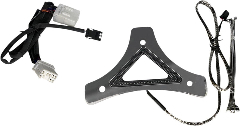 Custom Dynamics Chrome Dual Intensity Run and Brake LED Backrest Light for Various Harley-Davidson Motorcycles (See Fitment List)