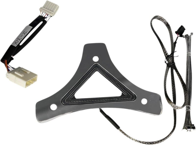 Custom Dynamics Chrome Dual Intensity Run and Brake LED Backrest Light for 2004-2013 Harley-Davidson Sportster Motorcycles