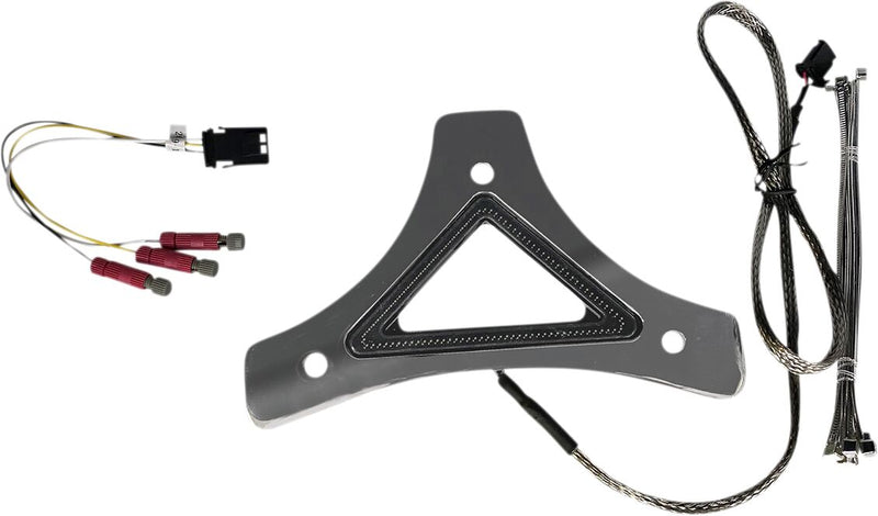 Custom Dynamics Chrome Dual Intensity Run and Brake LED Backrest Light