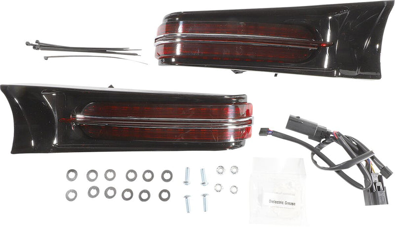 Ciro Filler Panel Lights - Pair, Brake Light /  Running Light /  Turn Signal for Harley-Davidson Touring 2014-2024