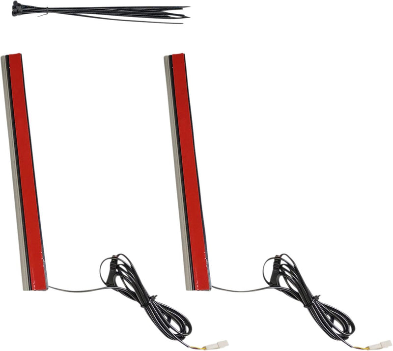 Custom Dynamics 10 in. Plug & Play Red Plasma Rods for Various Harley-Davidson Motorcycles (See Fitment List)