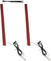 Custom Dynamics 14 in. Plug & Play Red Plasma Rods for Various Harley-Davidson Motorcycles (See Fitment List)