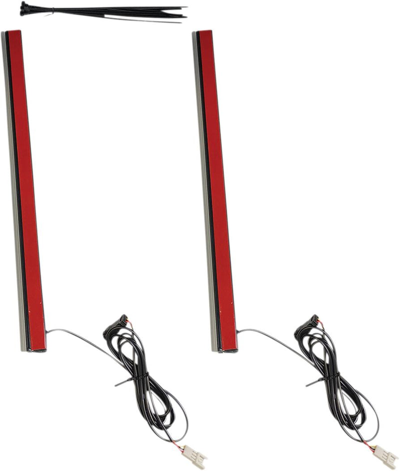 Custom Dynamics 14 in. Plug & Play Red Plasma Rods for Various Harley-Davidson Motorcycles (See Fitment List)