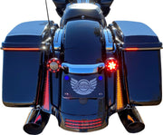 Custom Dynamics Dual Colour Fascia LED Panel Lights w/Smoke Lens for 2014-2025 Harley-Davidson Touring Motorcycles