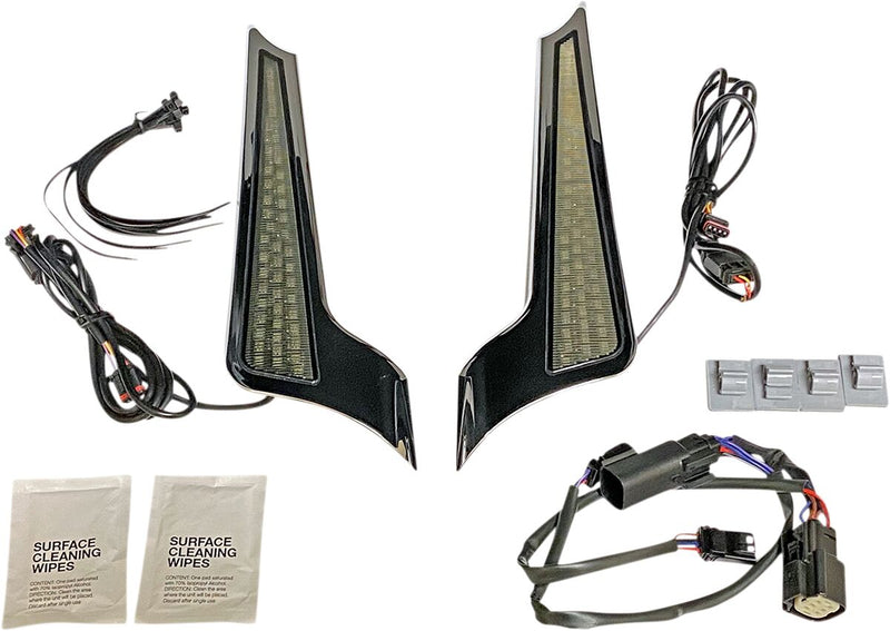 Custom Dynamics Dual Colour Fascia LED Panel Lights w/Smoke Lens for 2010-2013 Harley-Davidson Street Glide - FLHX and 2010-2013 Harley-Davidson Road Glide Custom - FLTRX Motorcycles